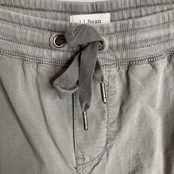 LL Bean Women’s Gray Drawstring Cropped‎ Pants Size XS Active Hiking Outdoors - Picture 9 of 13